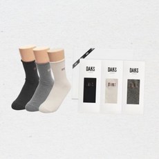 닥스 DAKS DAKS양말 숙녀 면중목 무지롤탑 3족세트 DK24445 351818