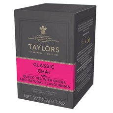 홍차 Taylors of Harrogate 테일러스 오브 하로게이트 레몬 오렌지 블랙 티백 20개입 1박스, 클래식 차이, 20개입 (6팩)
