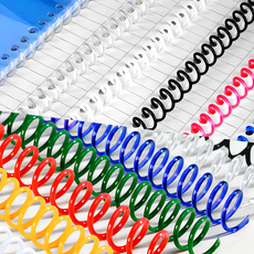 코일링 크리스탈 투명 컬러 국산 제본링 8mm ~ 38mm 34홀 3:1 30홀 6홀 호환 DIY 롤링 제본 다이어리 연습장 스프링 제본 소량 소모품, 투명 - 10개, 1개, 12mm