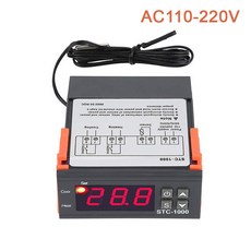 LED 디지털 220V 24V 온도조절기 12V 조절기 냉각 가열 인큐베이터 릴레이 온도 AC110 컨트롤러, C