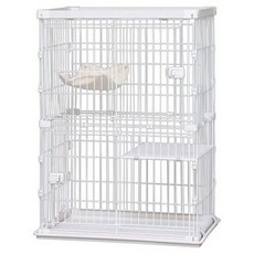IRIS 木質貓籠 PWCR-962 963 IR-812 813 貓貓樂園三層貓籠 貓屋, 1個, 木質貓籠 2層 PWCR-962-白色, 白色