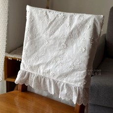 식탁의자커버 레이스 식탁의자리폼 천갈이 등받이 자수 프렌치, A. 봄 아이비꽃레이스 레이스 등받이 커버, G. 형 사양 주문 후 가격 변경 환불 및 교환 불가