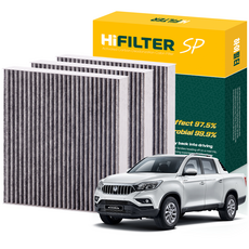 하이필터 KGM 렉스턴 활성탄 자동차 에어컨필터, 3개, 렉스턴 스포츠 칸 HI-M013