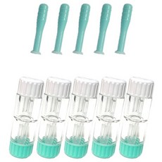 렌즈소녀 하드렌즈 케이스와 뽁뽁이, 5개, 민트