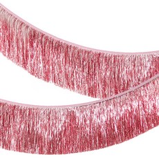 하늘풍선파티 럭셔리 틴슬 프린지 가랜드 배너 로즈골드