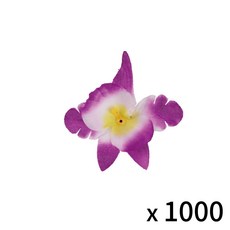 中蘭花 約1000朵 仿真花, 紫色, 1個
