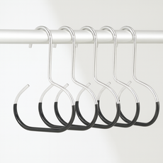 WG 논슬립 멀티 모자걸이 잡화걸이, 5개, 블랙