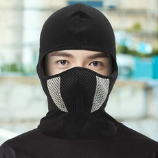 이중 메쉬 테마 바라클라바 회색 자전거마스크 등산넥워머 여름넥워머
