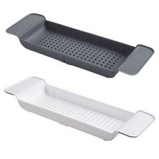 욕조선반 주방 플렉시블 다용도 반신욕선반, 화이트, 1개