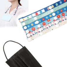 러브유어패밀리 플라워 마스크 스트랩 꽃무늬 마스크 끈 조절 걸이 고리 밴드 줄, 5, 1개