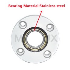 1pcs 알루미늄 플랜지 원형 하우징 하우징이있는 단일 베어링 베어링 시트 어셈블리 직접 장착 버클 링 직경 3mm-, [04] 625ZZ-T10-D5, [01] MT164S