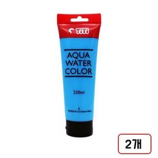 티티)아쿠아대용량물감(짙은하늘색/220ML) 2개입