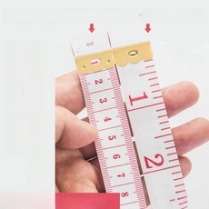 두꺼운 양면 소프트 자 재단사용 고정밀 3차원 의류 측정 다기능 허리둘레, 14 흰색 확대 [확장 2m ] [1 스트립]