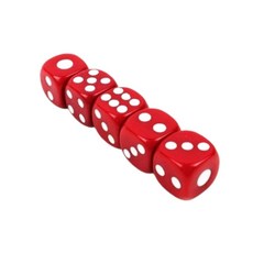 주사위 5개입 컬러주사위 주사위게임, 레드