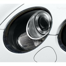 賓利 Bentley Continental GT GTC 碳纖紋車燈框改裝, 1個