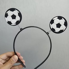 축구공 스프링 응원 머리띠 월드컵 응원용품, 축구, 2개
