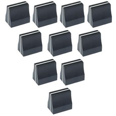 검정색 슬라이드 포텐시오미터 믹서 페이더 노브 플라스틱 캡 슬라이더 예비 부품 10개 2324520