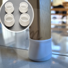 꿀이맘 의자 양말 4P 화이트 식탁의자양말