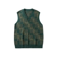 V領針織背心馬甲 素色寬鬆外搭