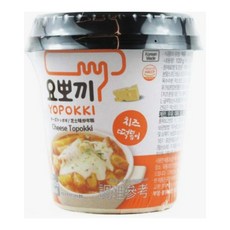 요뽀끼 고소한 치즈 떡볶이 컵, 120g, 4개
