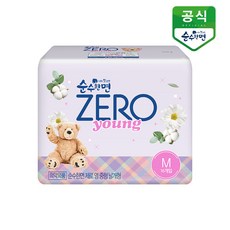 순수한면 제로 영 생리대 날개형, 중형, 16개입, 1개