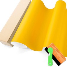 해바라기 옐로우 울트라 매트 플랫 자동차 비닐 랩 차량 기포 방지 공기 방출 도구 세트 포함 3.5 x 1.5m(1 5피트) 296209, 1.6FTx5FT