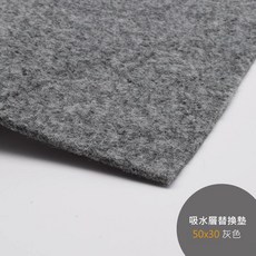 【思皮特】保濕吸水墊 爬蟲箱底材 兩棲墊材, 灰色50x30cm 吸水層保濕墊, 1個