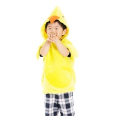 3세 4세 장기자랑 무대의상 병아리 후드 유아학교 학원 공연, 1개, 옐로우