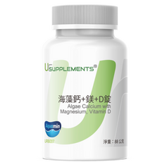 UrSUPPLEMENTS 海藻鈣鎂D錠, 88g, 1個