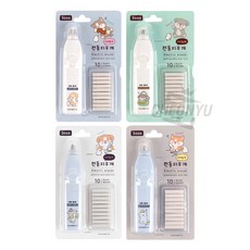 이리눕개 샤프식 자동 전동 지우개 + 리필 심 10p 세트, 1개, 랜덤발송