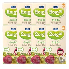 매일유업 맘마밀 요미요미 유기농 주스, 125ml, 8개