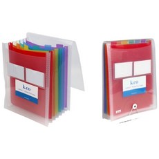 k.co 豎立彩色文件包 A4直立款 大容量文件收納袋 好分類直立文件收納, 多色, 1個