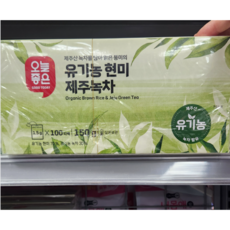 오늘좋은 유기농 현미녹차 제주산 녹차 담은 현미차 무카페인 건강차, 1개, 100개입, 150g