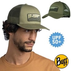 【西班牙 BUFF】水漾森林》輕量透氣防曬 卡車帽 UPF50 棒球帽 網帽 跑帽 鴨舌帽 登山 遮陽帽 133561, 1個, L/XL