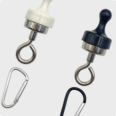 디쓰리포 텐트자석후크 캠핑 마그넷 고리, 01_블랙