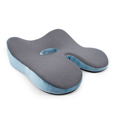 리카 꼬리뼈 보호 엉덩이 쿠션 방석, 라이트블루