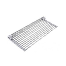 304不鏽鋼廚房摺疊瀝水架18/26管 碗盤瀝水架 水槽瀝水架 摺疊瀝水架 廚房收納, 1個