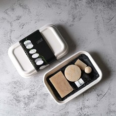 mooni 沐澧 石花菜永續手工皂洗髮餅禮盒 溫和潔淨 頭皮養護, 1個
