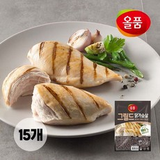 올품 그릴드 닭가슴살, 15개, 100g