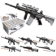 4D 총 밀리터리 무기 프라모델 만들기 6종, 2세트