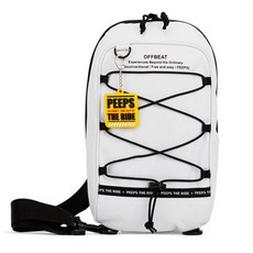 PEEPS offbeat string sling bag(white)