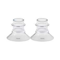 웨어러블 유축기 액세서리 교체 부품 덕빌 밸브 Mommed S18 S21 Lansinoh Discreet Duo Nuliie S32 시리즈 유축기와 호환, 플랜지 인서트 15mm - 2개