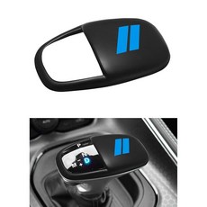 SENSHINE 기어 시프트 노브 헤드 커버 블링 트림 닷지 차저 액세서리 2015-2023 챌린저 2024 듀랑고 2016-2025 2026 ABS 내부 쉘 인서트 장식 프로, 매트 블루