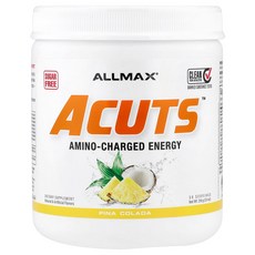 ALLMAX 올맥스 ACUTS 아미노산 에너지 드링크 파인애플 코코넛 210g 운동보충제, 1, 210