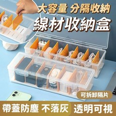 小柏力克 數據線/工具/零件/餐具/文具/美妝收納盒, 詳見包裝, 詳見包裝, 萬用分隔收納盒【透明】
