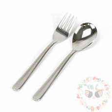 옥이드림 무광 스텐 유아용 포크 과일포크 아기포크 아기용품
