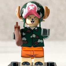 핸드브릭 팩토리 커스텀 미니브릭 피규어 원피스 해적 호환 블록호환, 026. 드레스로자 쵸파, 1개