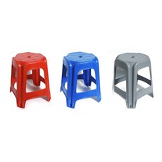 플라스틱회전의자 간이의자 포장마차 야외의자, 블루