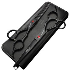 6/7인치 미용 가위 세트 이발소 헤어 스타일링 도구(7인치 2개), 7-inch 2pc