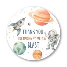 [ 1126967 ] 우주 생일 감사 선물 스티커 - 라벨 40개